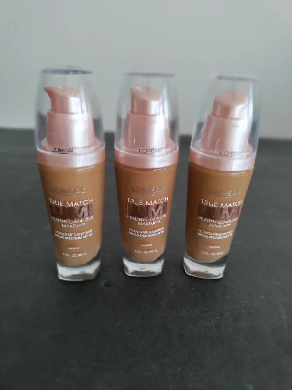 3 L'Oreal Paris True Match Lumi Foundation - Classic Tan N7-8 Neutral SPF 20